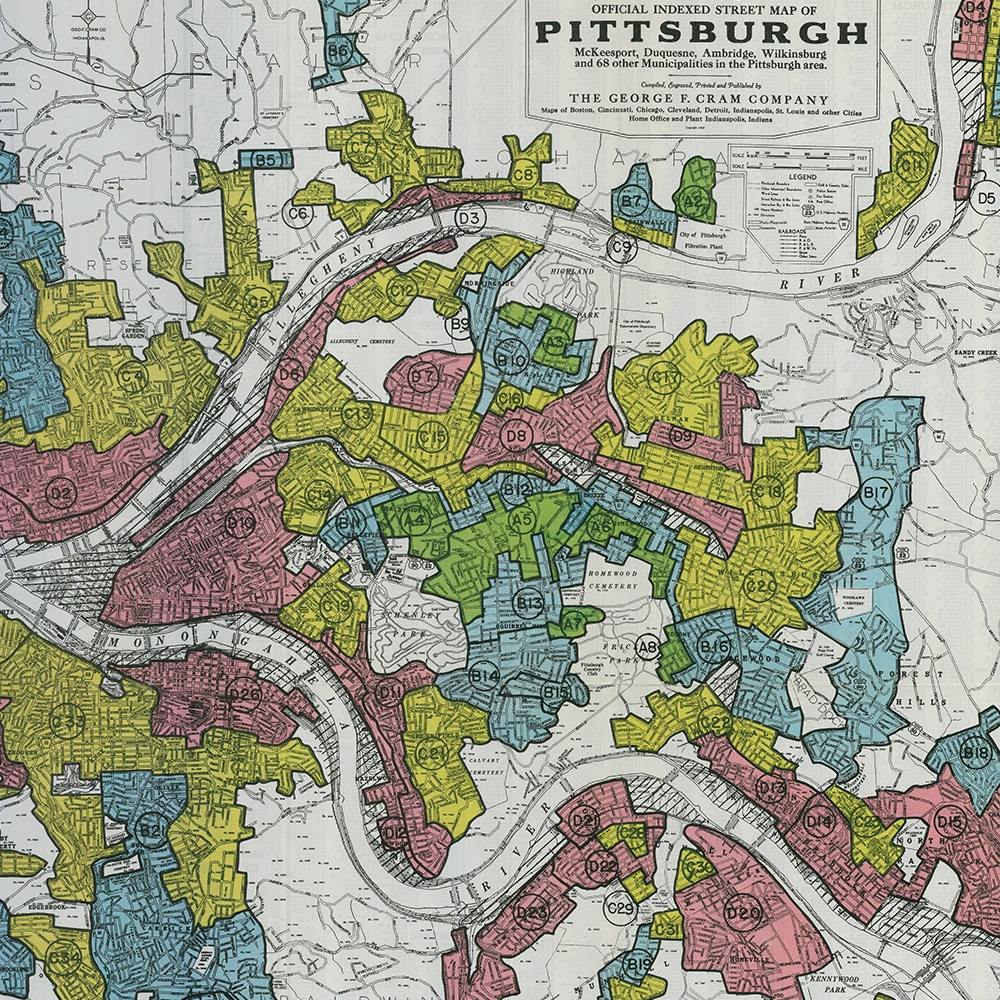 Redlining Maps from the HOLC, 1937